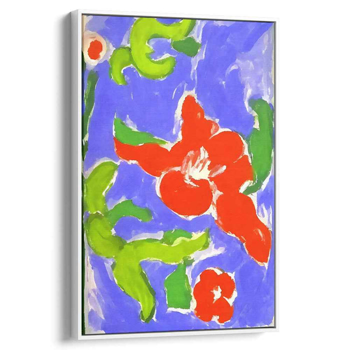 Floral Fusion Euphoria: Bold Abstract Floral Canvas Art Print
