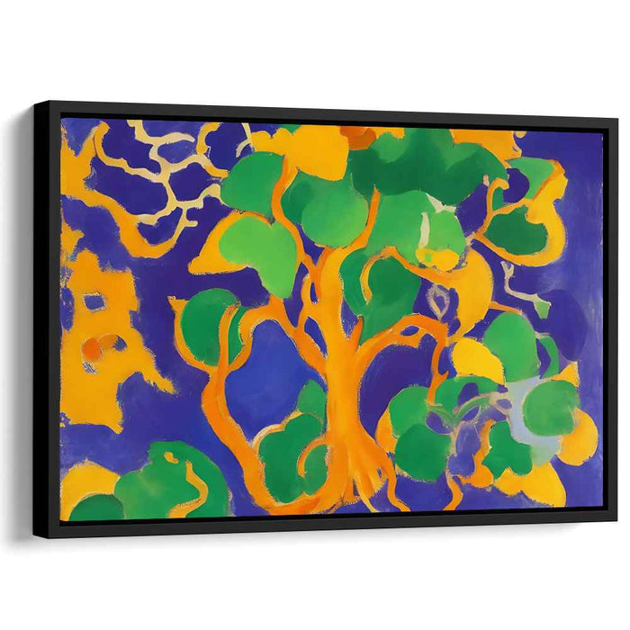 Infinite Ferns Dance: Abstract Nature-Inspired Canvas Art Print