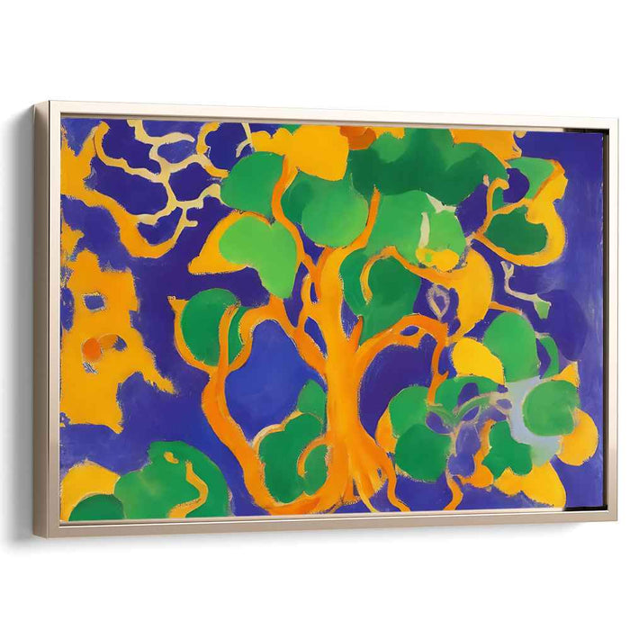 Infinite Ferns Dance: Abstract Nature-Inspired Canvas Art Print