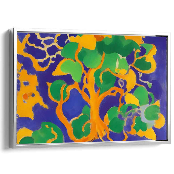 Infinite Ferns Dance: Abstract Nature-Inspired Canvas Art Print