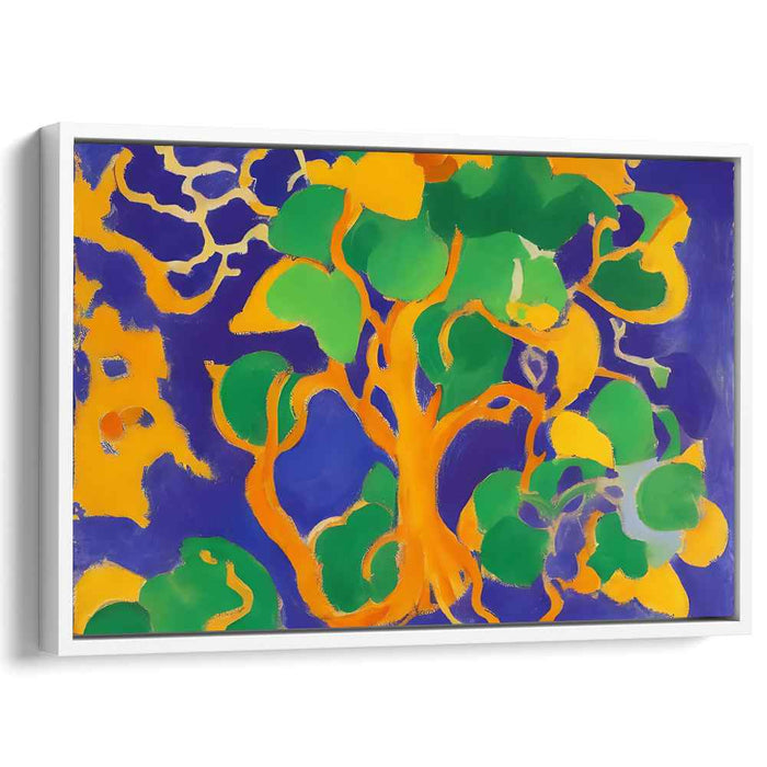 Infinite Ferns Dance: Abstract Nature-Inspired Canvas Art Print