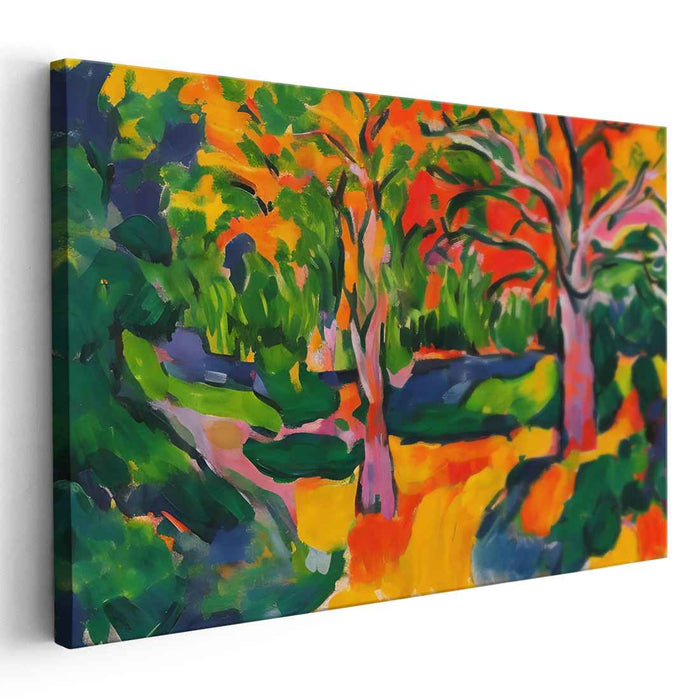 Vivid Blast Canvas Vision: Fauvist Explosion of Color Canvas Art Print