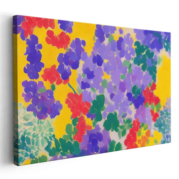Petal Blast Abstract: Abstract Floral Explosion Canvas Art Print