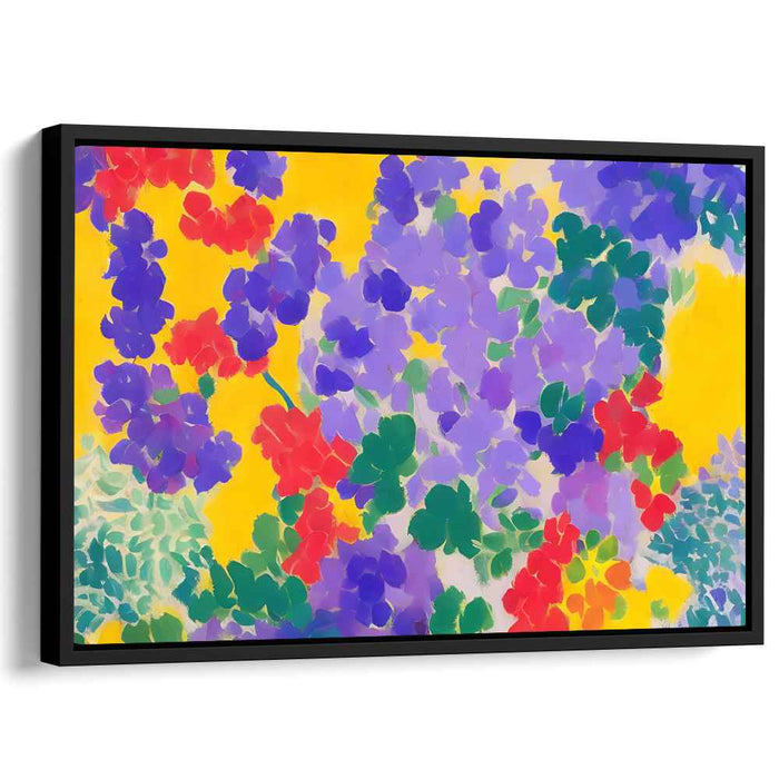 Petal Blast Abstract: Abstract Floral Explosion Canvas Art Print