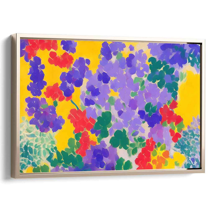 Petal Blast Abstract: Abstract Floral Explosion Canvas Art Print