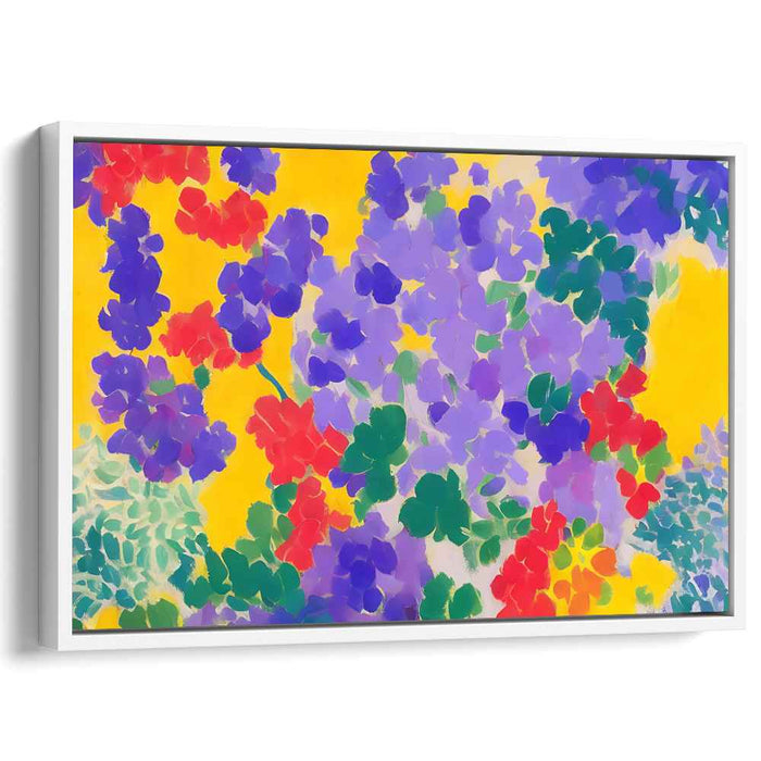 Petal Blast Abstract: Abstract Floral Explosion Canvas Art Print