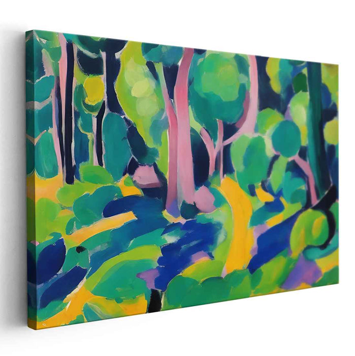 Wild Pigment Harmony Burst: A Fauvist Color Symphony Canvas Art Print