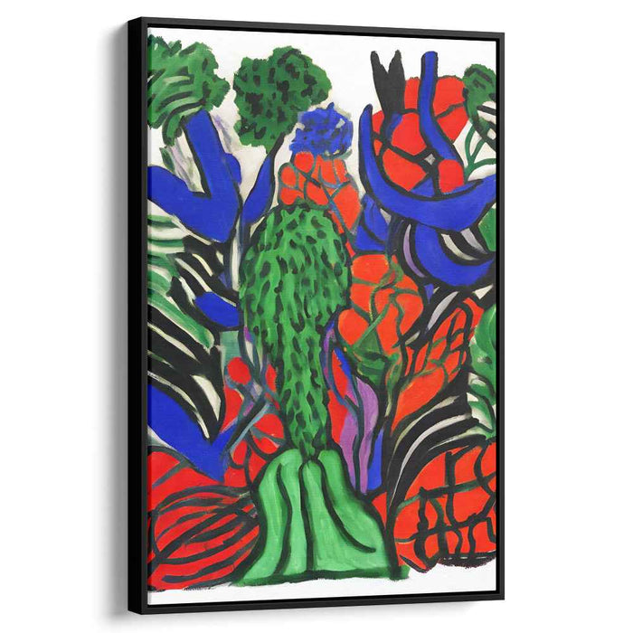 Chromatic Wilderness Overture: A Symphony of Nature in Bold Colors Canvas Art Print