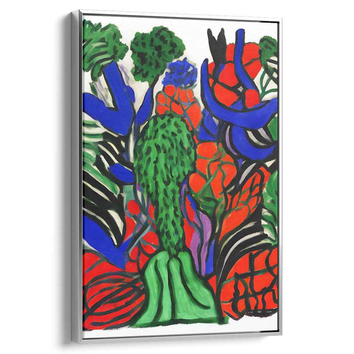 Chromatic Wilderness Overture: A Symphony of Nature in Bold Colors Canvas Art Print