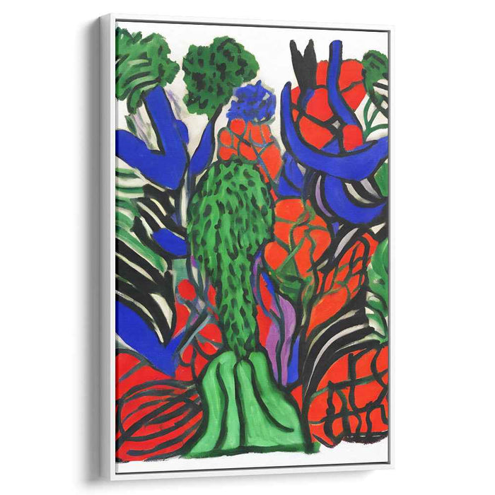 Chromatic Wilderness Overture: A Symphony of Nature in Bold Colors Canvas Art Print