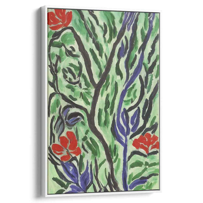 Wild Cielo Garden: Abstract Fauvist Garden Canvas Art Print