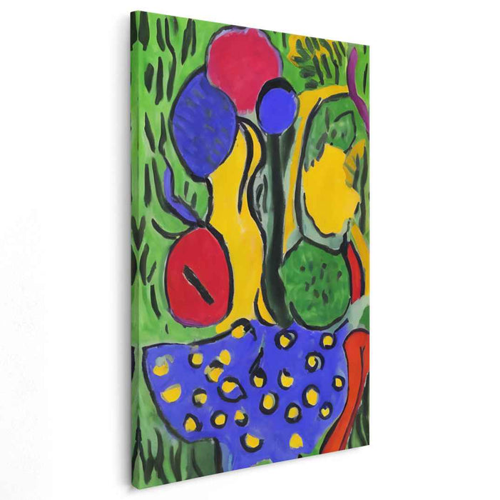 Enigmatic Garden: A Vivid Abstract Symphony