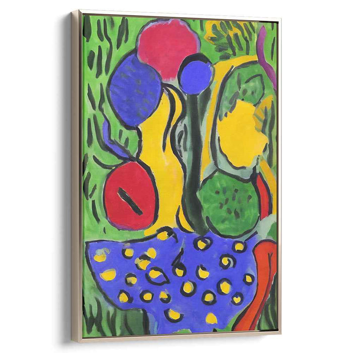 Enigmatic Garden: A Vivid Abstract Symphony