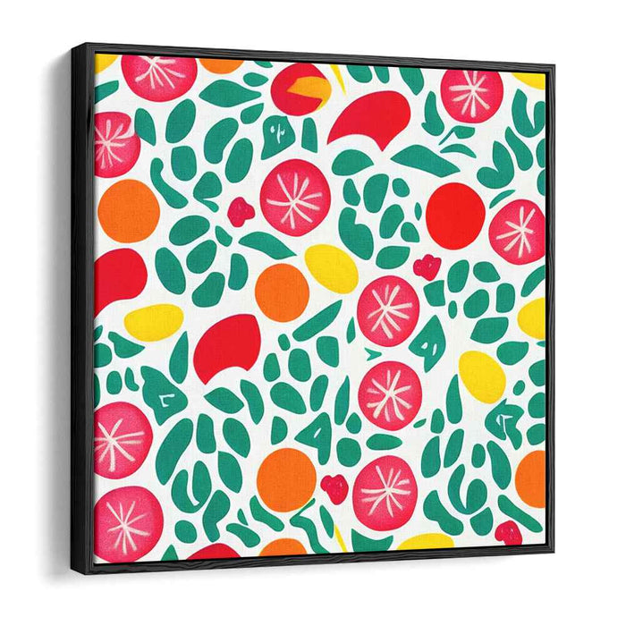 Garden Delight: Playful Pop Art Canvas Print