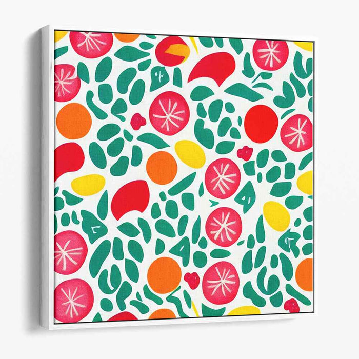 Garden Delight: Playful Pop Art Canvas Print