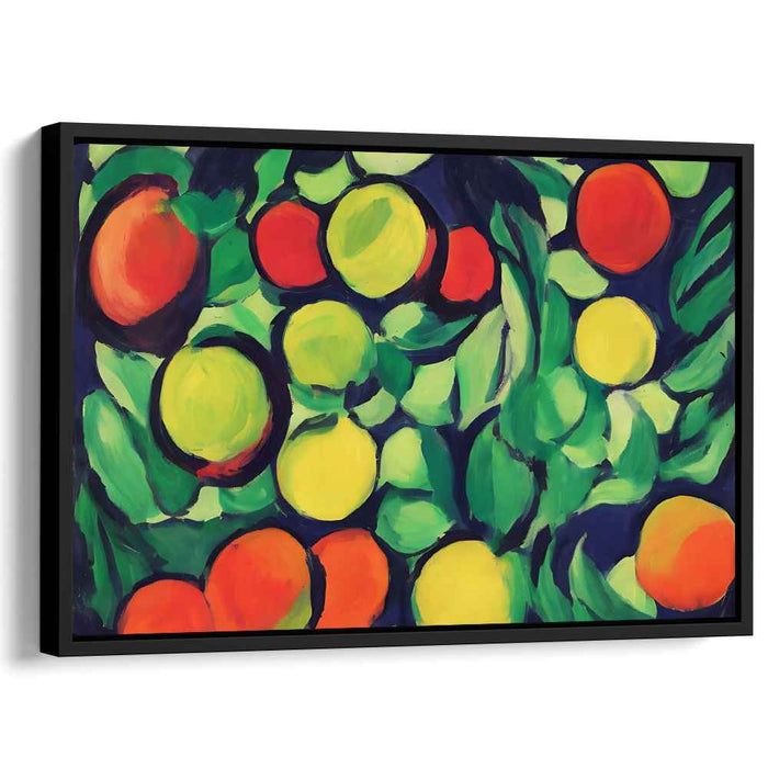 Fruit Symphony Bursting Alive: Vibrant Fruit Medley Canvas Art