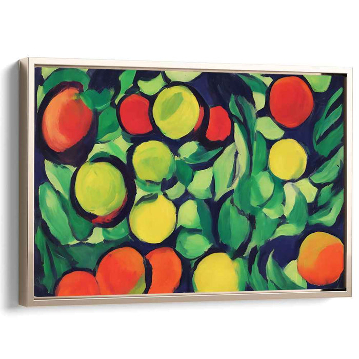 Fruit Symphony Bursting Alive: Vibrant Fruit Medley Canvas Art