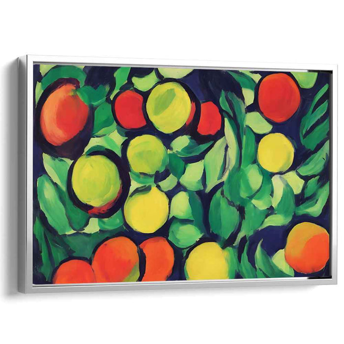 Fruit Symphony Bursting Alive: Vibrant Fruit Medley Canvas Art