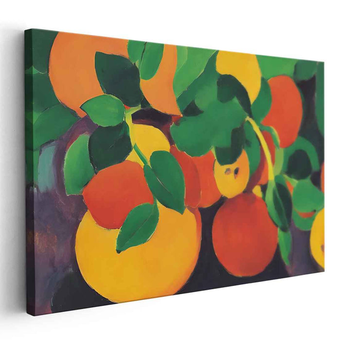 Vibrant Citrus Dreams: A Lush Fauvist Fruit Portrait