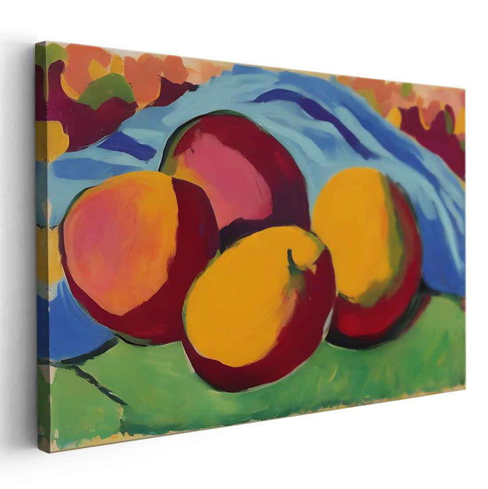 Energy in Silence: Dynamic Fauvist Still Life Canvas Art Print