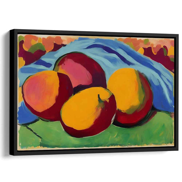 Energy in Silence: Dynamic Fauvist Still Life Canvas Art Print