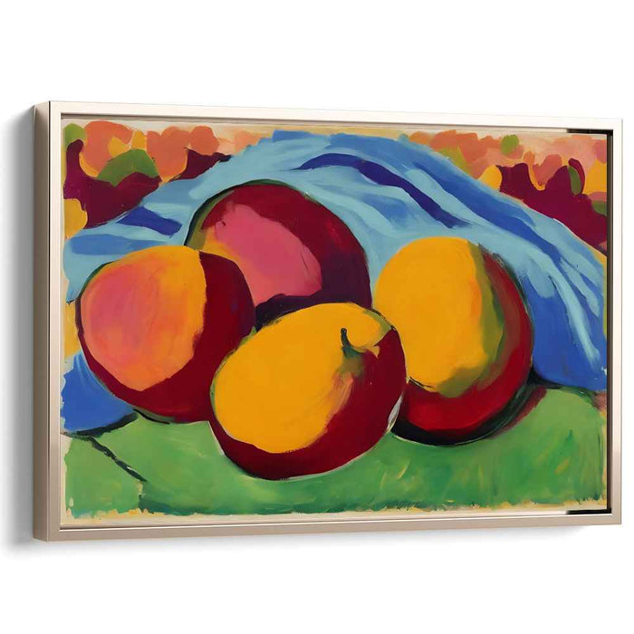Energy in Silence: Dynamic Fauvist Still Life Canvas Art Print