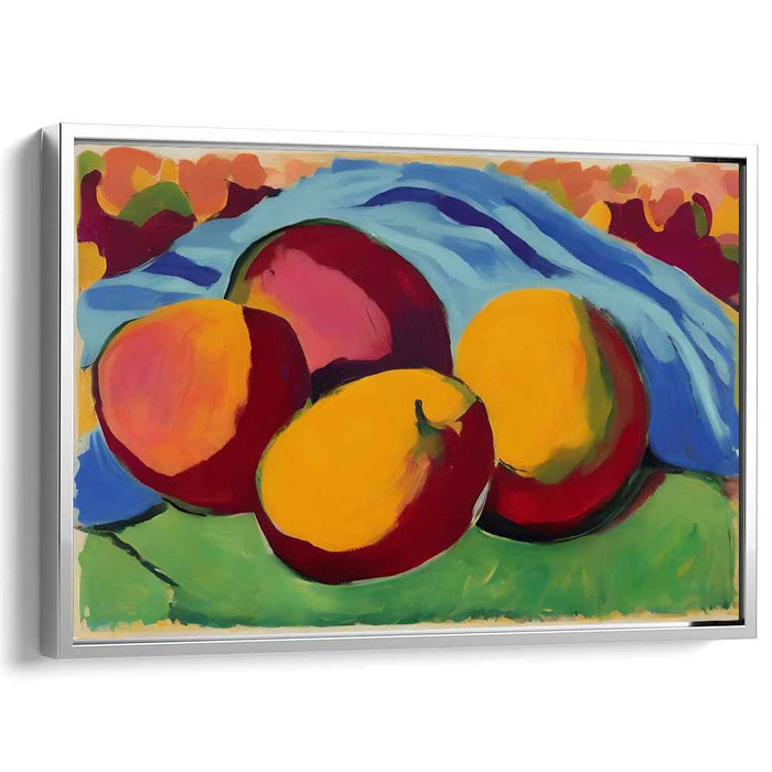 Energy in Silence: Dynamic Fauvist Still Life Canvas Art Print