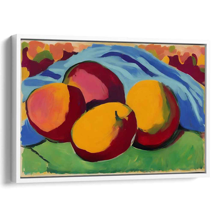 Energy in Silence: Dynamic Fauvist Still Life Canvas Art Print