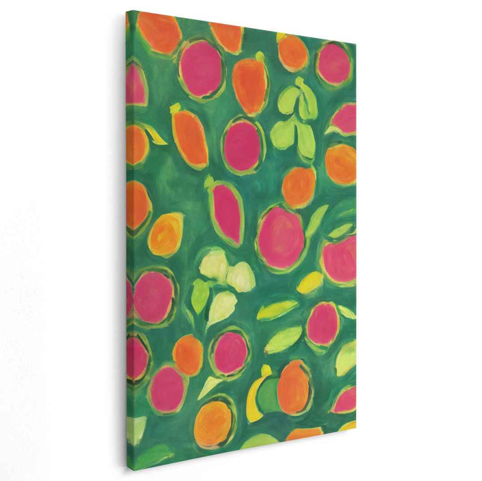 Velvet Impressions: Lush Textural Impressionist Canvas Art Print