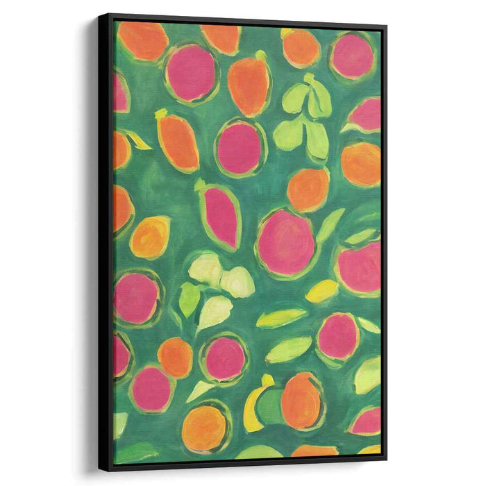 Velvet Impressions: Lush Textural Impressionist Canvas Art Print