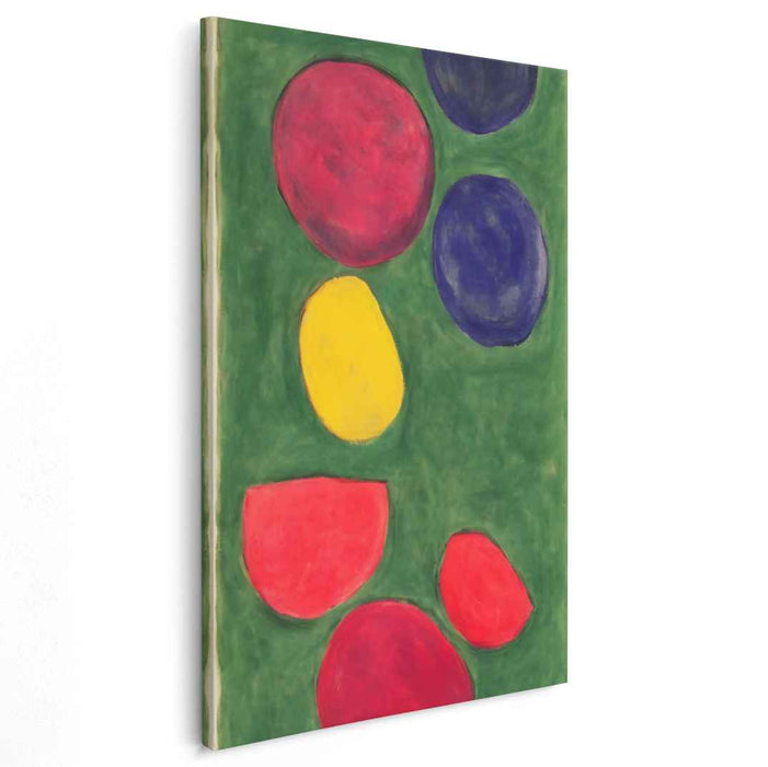 Circular Abstraction Canvas: Contemporary Abstract Circle Canvas Art Print