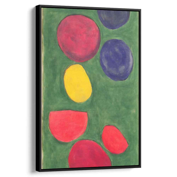 Circular Abstraction Canvas: Contemporary Abstract Circle Canvas Art Print