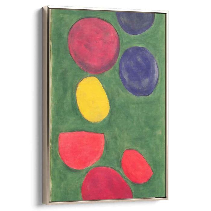 Circular Abstraction Canvas: Contemporary Abstract Circle Canvas Art Print