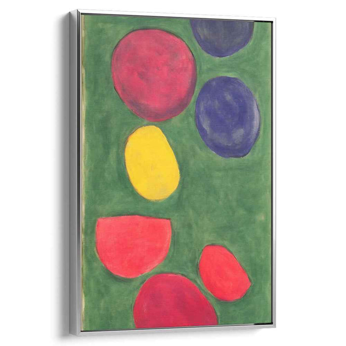 Circular Abstraction Canvas: Contemporary Abstract Circle Canvas Art Print