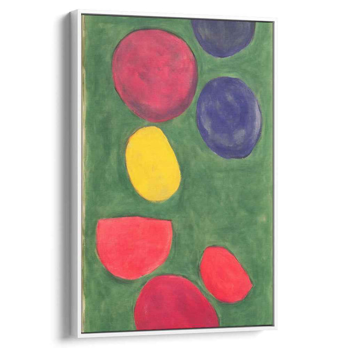 Circular Abstraction Canvas: Contemporary Abstract Circle Canvas Art Print