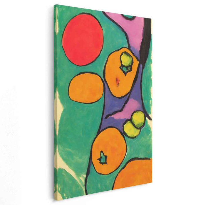 Ephemeral Orb Dance: Contemporary Abstract Colorful Circles Canvas Art