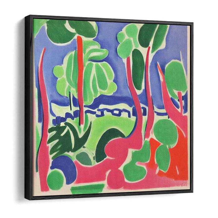 Vivid Fauvist Echoes: Abstract Fauvist Inspired Canvas Art Print