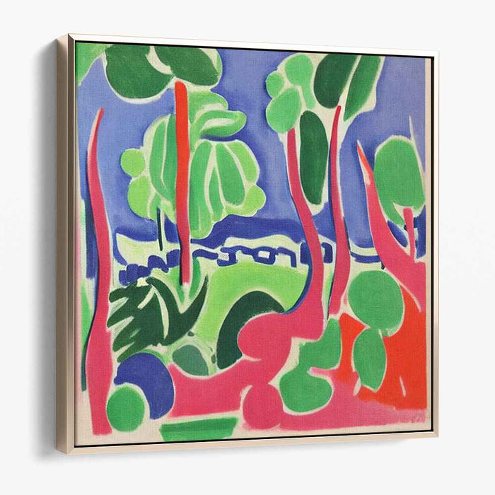 Vivid Fauvist Echoes: Abstract Fauvist Inspired Canvas Art Print