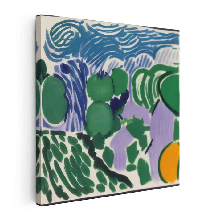 Vivid Emotionscape: Dynamic Expressionist Canvas Art