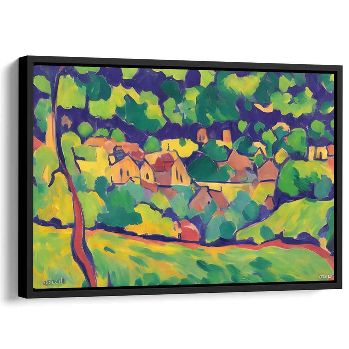 Wild Strokes of Nature: Fauvist Landscape Canvas Art Print