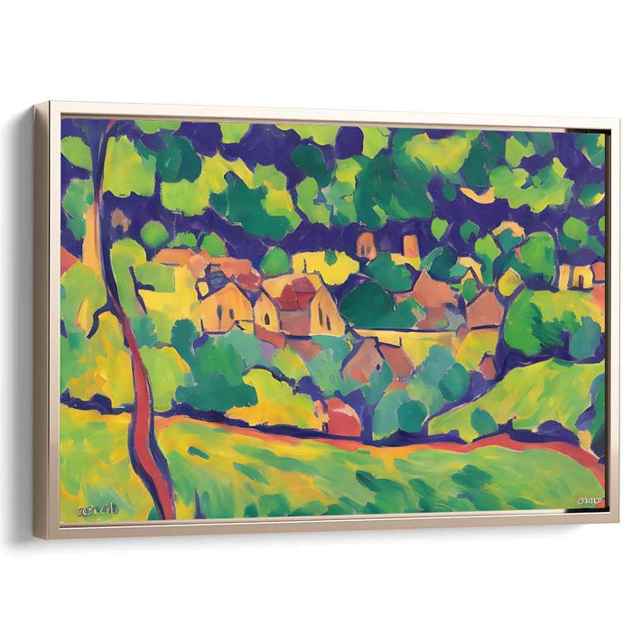 Wild Strokes of Nature: Fauvist Landscape Canvas Art Print