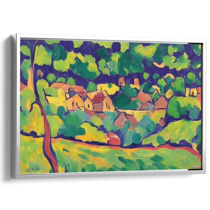 Wild Strokes of Nature: Fauvist Landscape Canvas Art Print