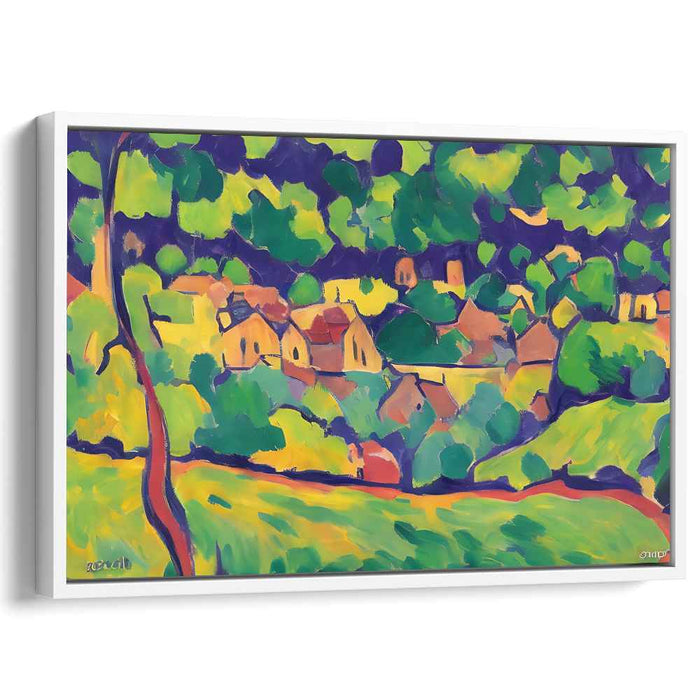 Wild Strokes of Nature: Fauvist Landscape Canvas Art Print
