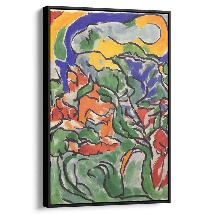 Wild Spectrum Dreamscape: Fauvist-Inspired Vibrant Landscape Canvas Art