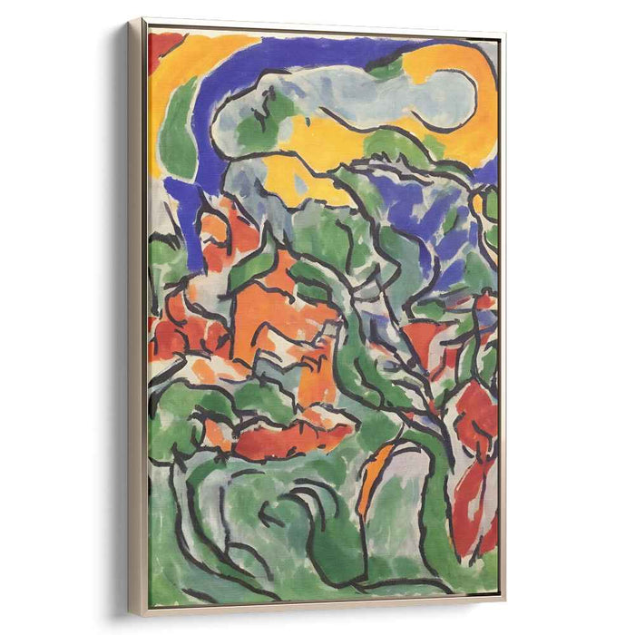Wild Spectrum Dreamscape: Fauvist-Inspired Vibrant Landscape Canvas Art