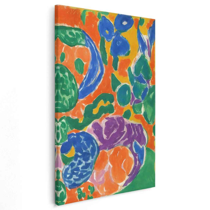Wild Brush Strokes Ballet: Abstract Fauvist Canvas Art Print