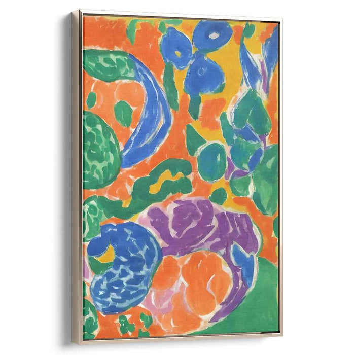 Wild Brush Strokes Ballet: Abstract Fauvist Canvas Art Print