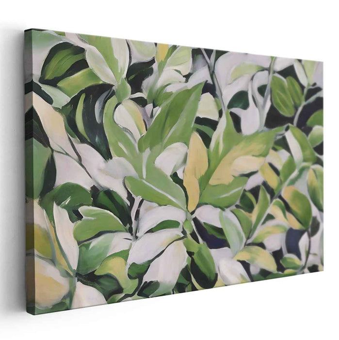 Verdant Wilderness Whispers: Nature's Green Canvas Art Print