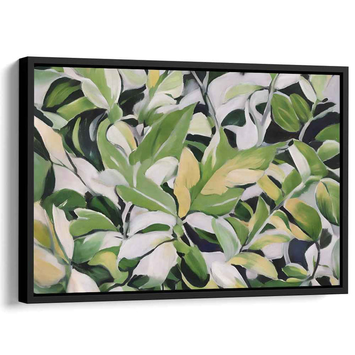 Verdant Wilderness Whispers: Nature's Green Canvas Art Print