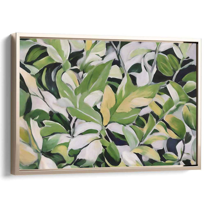 Verdant Wilderness Whispers: Nature's Green Canvas Art Print